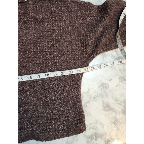 So Good For Life Women's Brown Stretch‎ V-Neck Long Sleeve Sweater Size Large - Picture 5 of 6